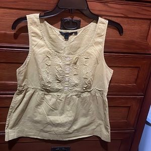 Boden Lime Green Sleeveless Cotton Top